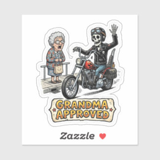 Grappige motorsticker - Rustige tijd Laat op de av Sticker