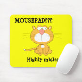 Grappige Mousepad met Trieste Kat Muismat (Met muis)