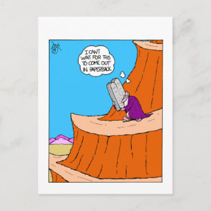 Grappige Mozes Tien Geboden Ansichtkaart Briefkaart