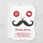 Grappige Mr. Mustache Grappig Vakantie Party Uitno Kaart (Voorkant)