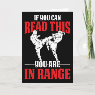 Grappige Muay Thai Boksen Mma Mixed Martial Arts T Kaart