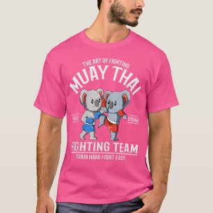 Grappige Muay Thai Koeala Vechters T-shirt