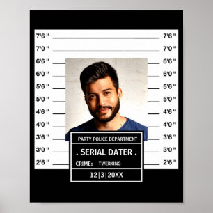 Grappige Mugshot Ster Poster