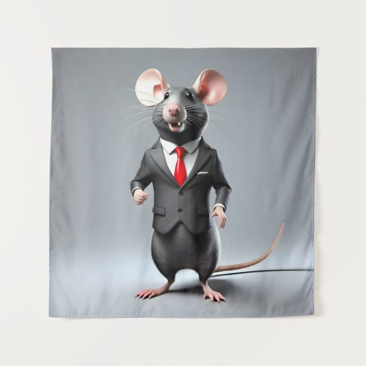 grappige muis cartoon wandkleed (Voorkant)