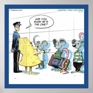 Grappige Muis Misdaden Rick London Poster
