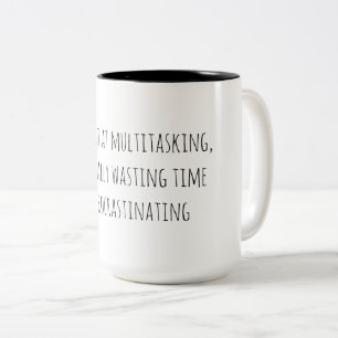 Grappige Multitasking Tweekleurige Koffiemok