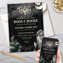 Grappige Mummie Vleermuizen Halloween Boos & Booze