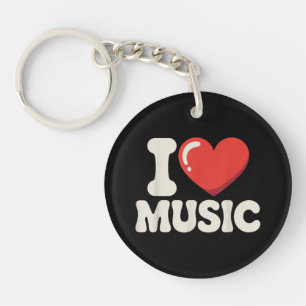 Grappige muziek kunst voor mannen vrouwen muziekle sleutelhanger