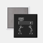 Grappige muziek ontwerp voor mannen vrouwen muziek magneet (Voorkant / Achterkant)