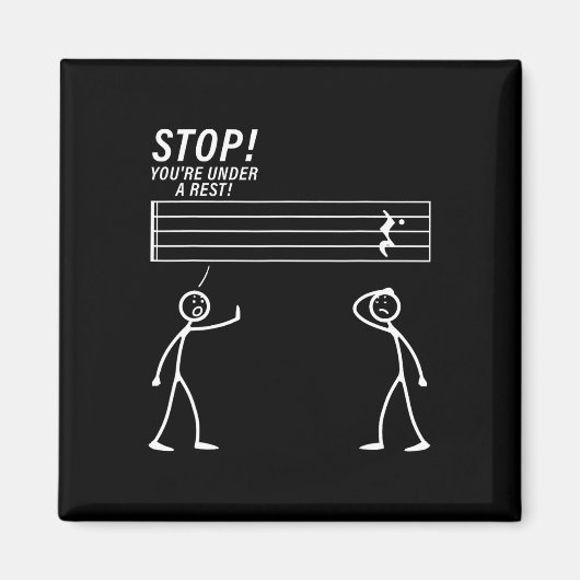 Grappige muziek ontwerp voor mannen vrouwen muziek magneet (Voorkant)