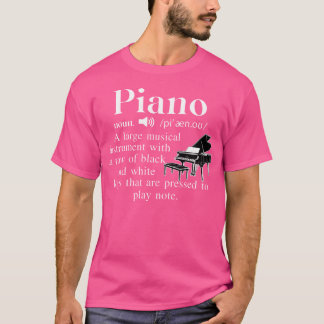 Grappige muziek piano zelfstandig naamwoord defini t-shirt