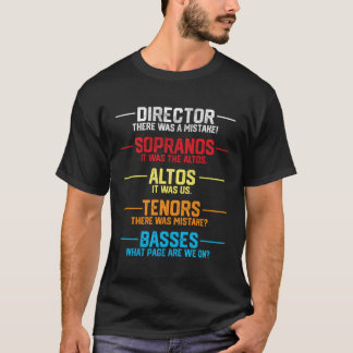 Grappige Muzikant Gifts Koor Directeur Koor Lid G T-shirt
