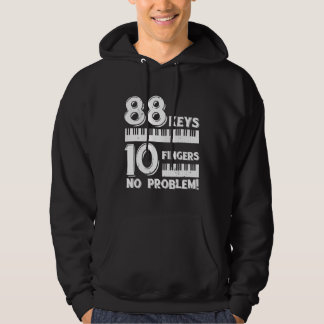 Grappige muzikant Pianist Music Lover Gifts Piano Hoodie