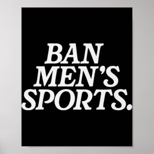 Grappige N mannen sport Poster