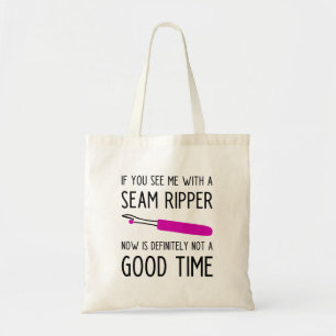 Grappige naaien en quilten Slogan Canvas tas