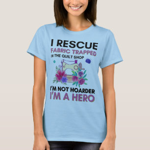 Grappige naaiofferte bloemennaaimachine t-shirt
