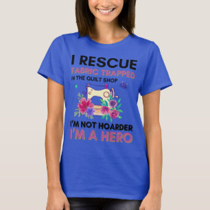 Grappige naaiofferte bloemennaaimachine t-shirt