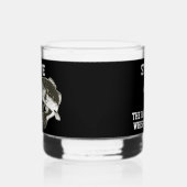Grappige naam Bass Largemouth Bass Whisperer Whisky Glas (Rechts)