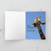 Grappige Naam en Leeftijd Verjaardag Kaart (Binnen)