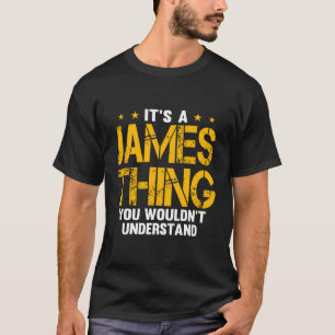 Grappige naam James Gezegde T-shirt