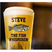 Grappige Naam Vis Fluisteraar Largemouth Bass Spor Glas