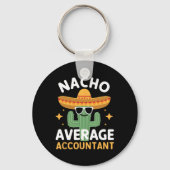 Grappige Nacho Gemiddelde Accountant Cinco de Mayo Sleutelhanger (Voorkant)