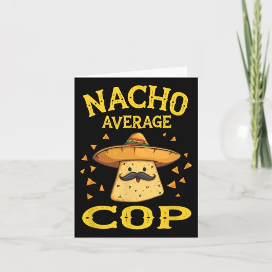 Grappige Nacho Gemiddelde Agent Kaart (Voorkant)