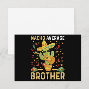 Grappige Nacho Gemiddelde Broer Gekheid Cinco De M Bedankkaart