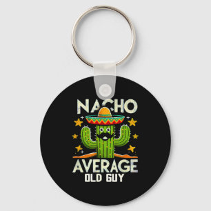 Grappige Nacho Gemiddelde Oude Man Cinco De Mayo M Sleutelhanger