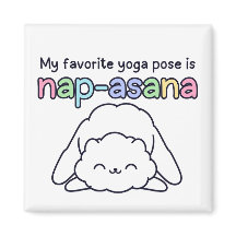 Grappige "Nap-asana" Slaperige Wolk Yoga Houding M