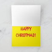 Grappige Narcolepsie Slaap Kerst Cartoon Joke Feestdagen Kaart (Binnen)