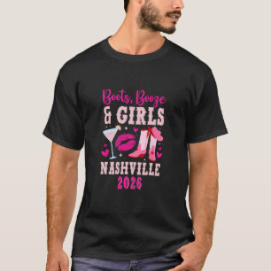 Grappige Nashville Meisjesreis 2026 Meisjes Vakant T-shirt
