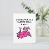 grappige natuurkunde briefkaart (Staand voorkant)