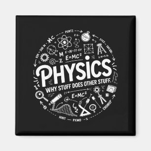 Grappige Natuurkunde Nerdy Wetenschap Humor Stem C Magneet