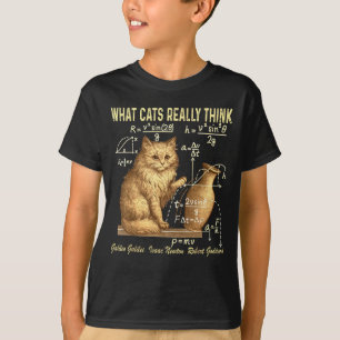 Grappige Natuurkunde Wetenschap Humor Wat Katten E T-shirt