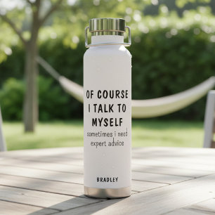 Grappige Natuurlijk Praat Ik Met Mezlf Grappen Naa Waterfles