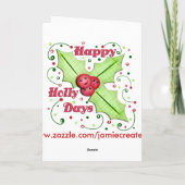 Grappige Naughty Santa Christmas Kaart (Achterkant)