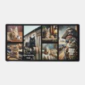 Grappige nautische foto grid kat bureaumat (Voorkant)