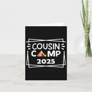Grappige neef Camp 2025 Camping Crew Familie Vakan Kaart
