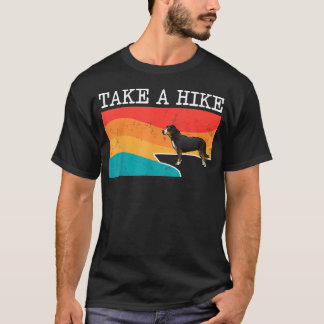 Grappige neem een wandeling Entlebucher berghond w T-shirt