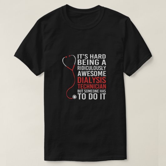 Grappige Nefrologie Humor Nierdialyse Tech T-shirt (Design voorkant)