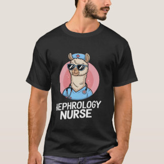 Grappige nefrologie verpleegster lama nierverzorgi t-shirt
