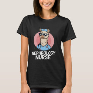Grappige nefrologie verpleegster lama nierverzorgi t-shirt