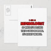 Grappige nefroloog.. Zeer onwaarschijnlijk Briefkaart (Voorkant / Achterkant)