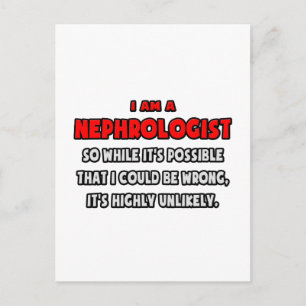 Grappige nefroloog.. Zeer onwaarschijnlijk Briefkaart