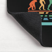 Grappige Nerdy Evolve Dminton Speler Evolution Spo Muismat (Hoek)