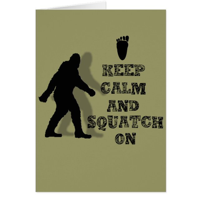 Grappige nerdy geek grote voet sasquatch (Voorkant)