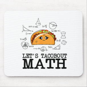 Grappige Nerdy Laten we het over taco's hebben Wis Muismat