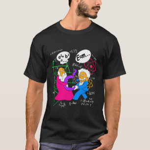 Grappige Nerdy Pythagoras die vecht om C Squared M T-shirt