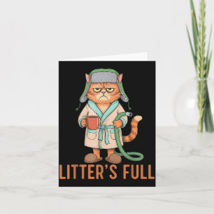 Grappige nest vol kattenparodie Cute kattenliefheb Kaart